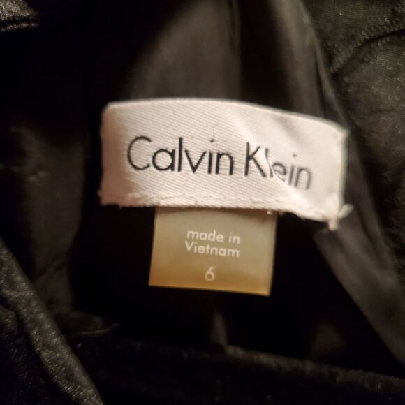 Calvin Klein Floral Jacquard Halter Dress - Picture 11 of 13